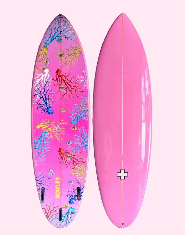 Custom 7' Surfboard - Gradient Corals sold by Cynthia Rowley