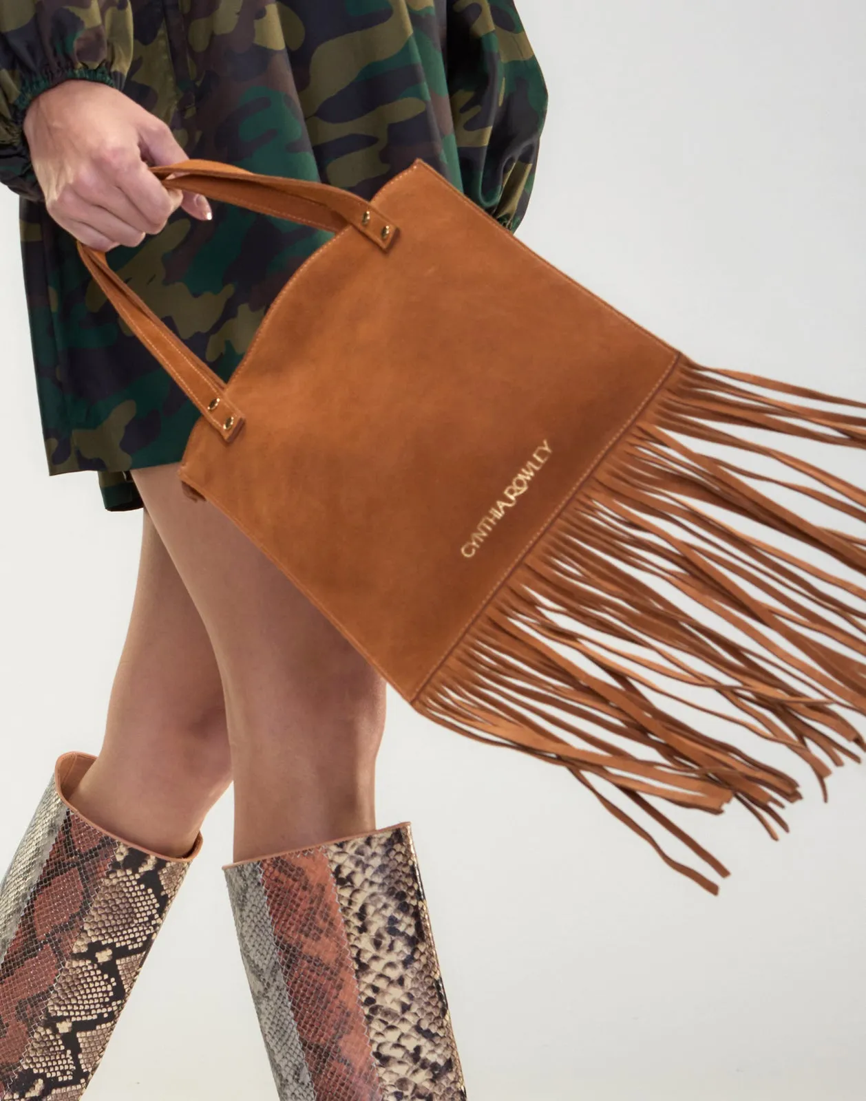 Felicity Fringe Suede Tote sold by Cynthia Rowley product image thumbnail 4