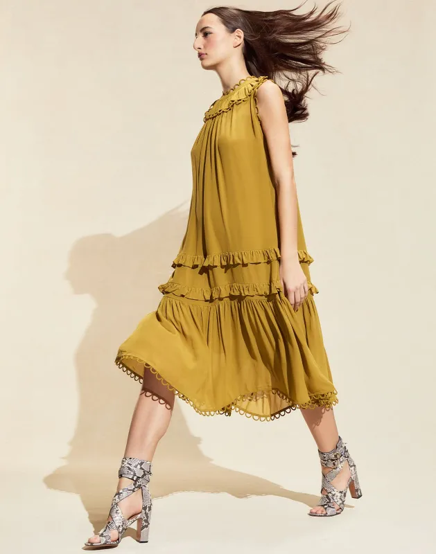Annabelle Sleeveless Midi Dress sold by Cynthia Rowley