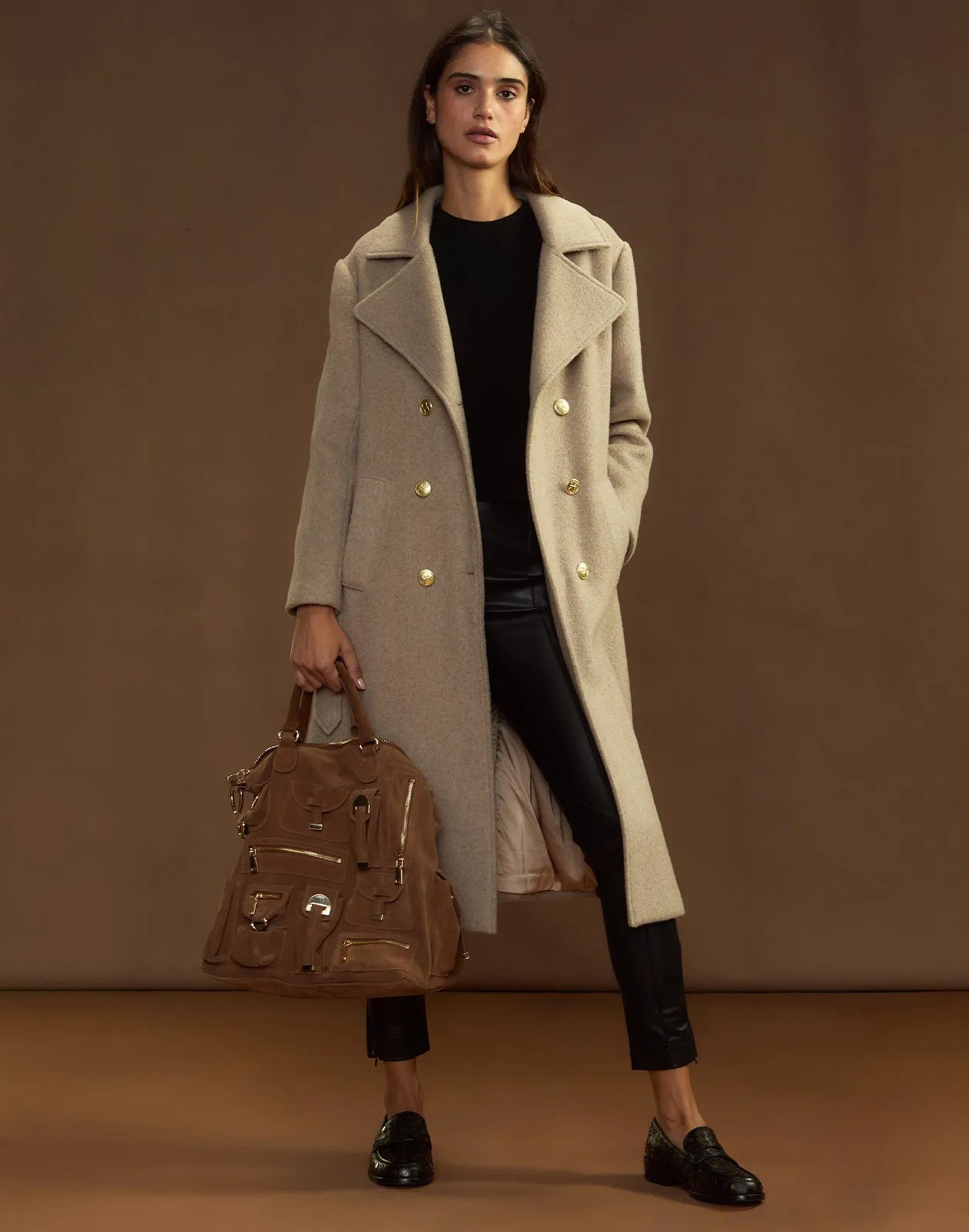 Noa Wool Trench Coat sold by Cynthia Rowley product image thumbnail 3