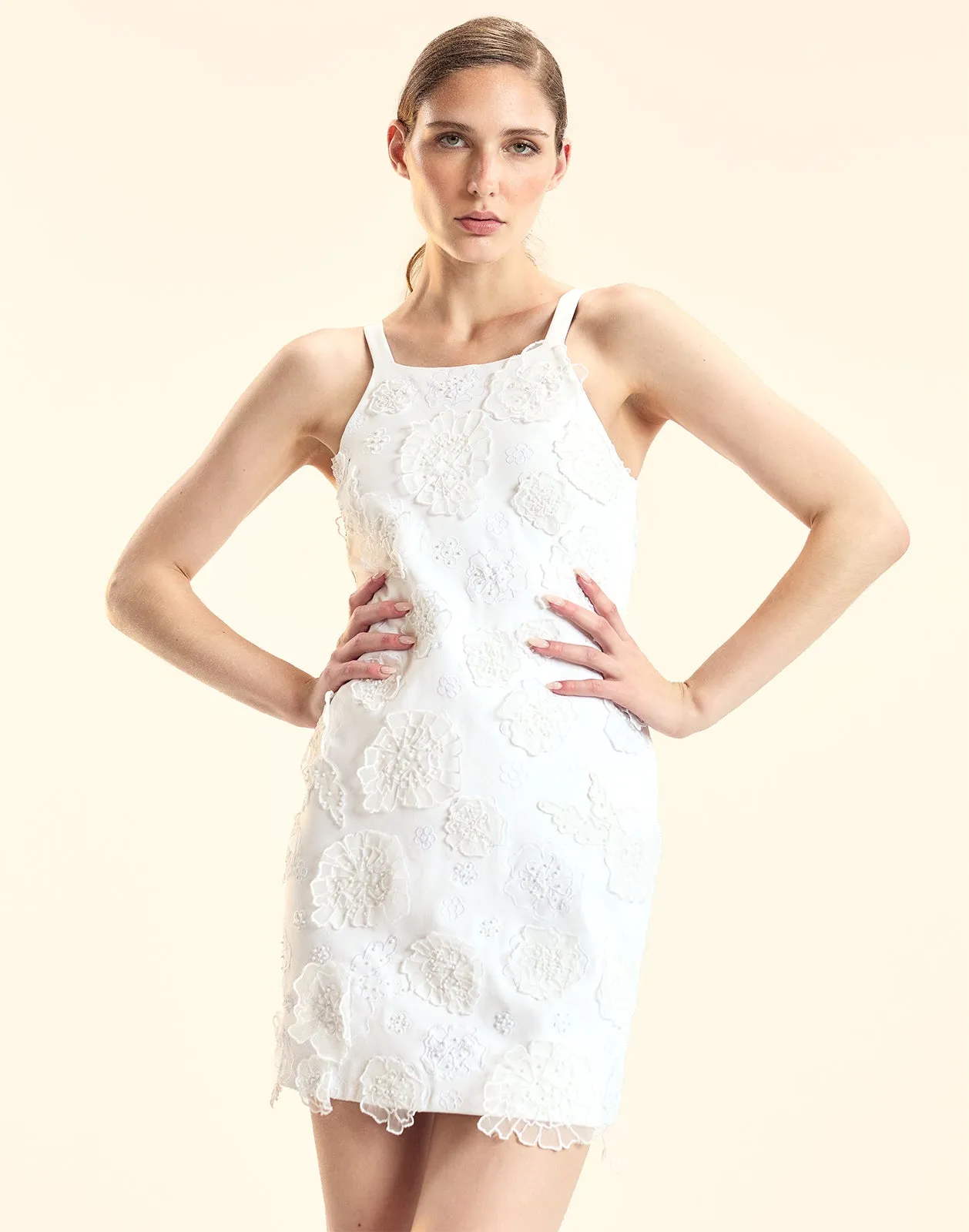 Embroidered Floral Applique Dress sold by Cynthia Rowley product image thumbnail 2