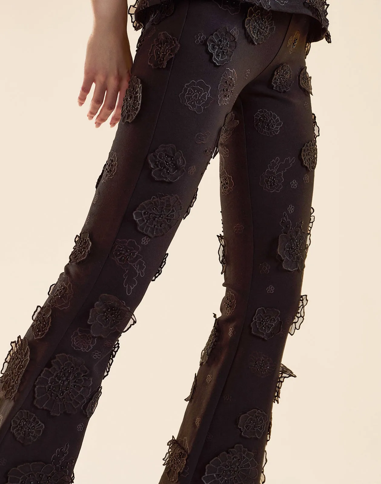 Embroidered Floral Applique Pant sold by Cynthia Rowley product image thumbnail 5