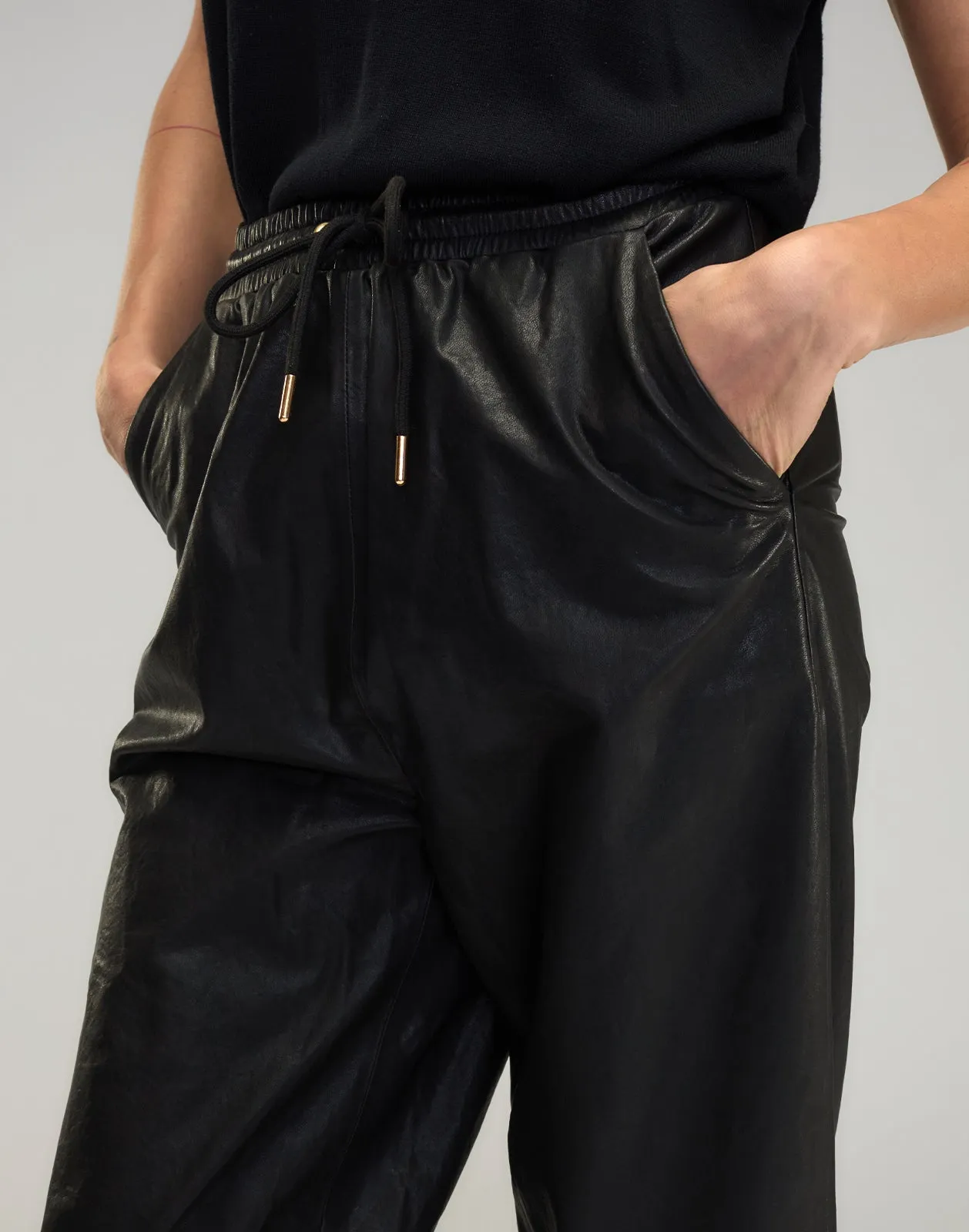London Leather Joggers sold by Cynthia Rowley product image thumbnail 5