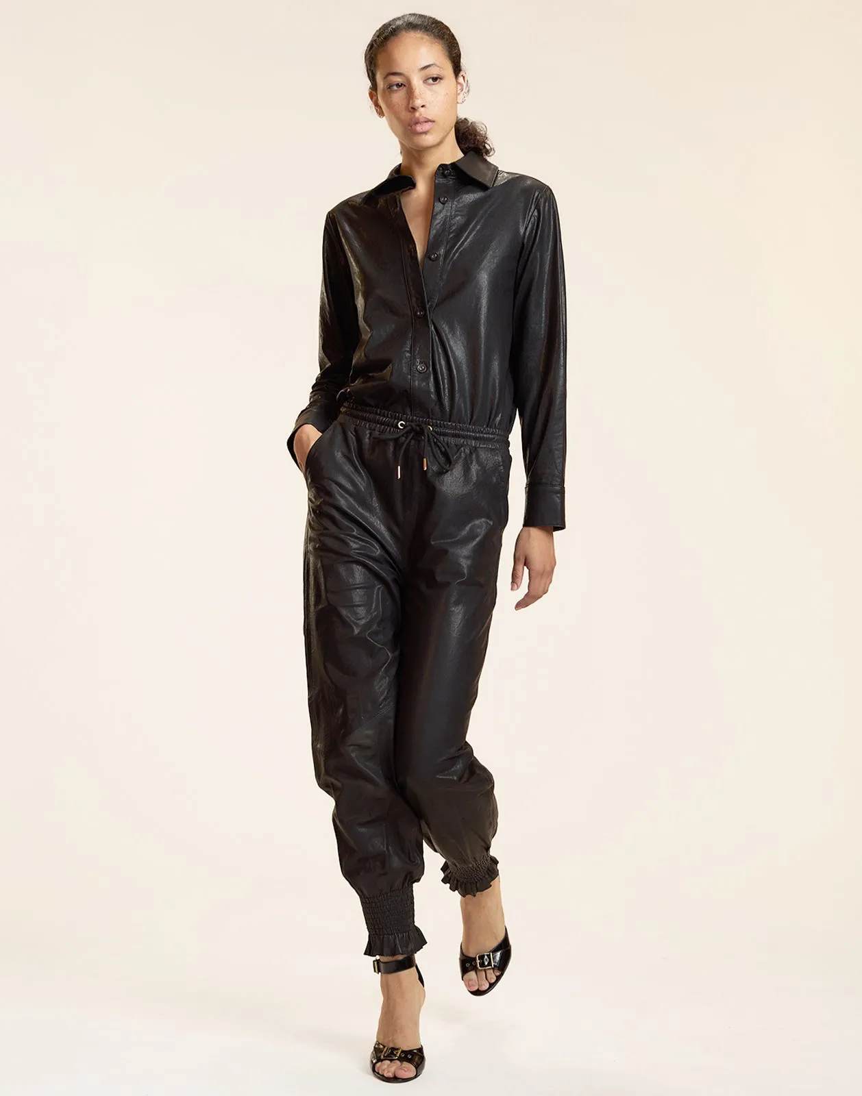 London Leather Joggers sold by Cynthia Rowley product image thumbnail 2