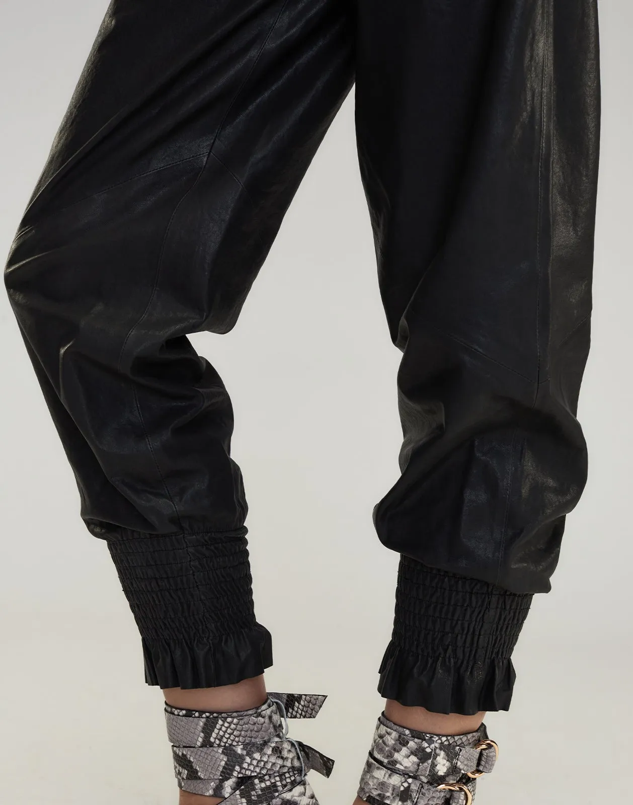 London Leather Joggers sold by Cynthia Rowley product image thumbnail 4