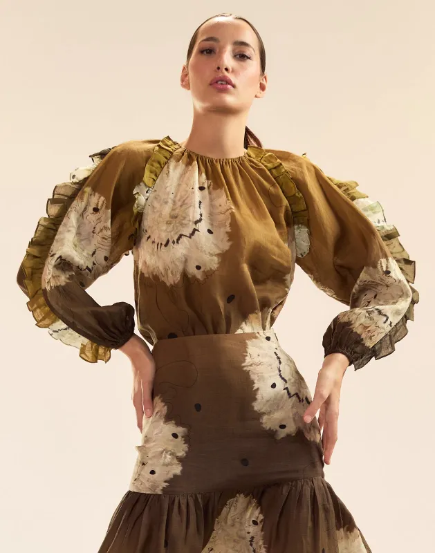 Umbria Ramie Blouse made by Cynthia Rowley