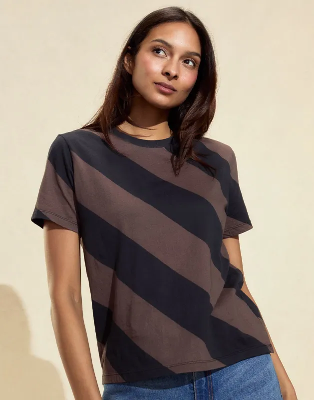 Diagonal Stripe Tee sold by Cynthia Rowley