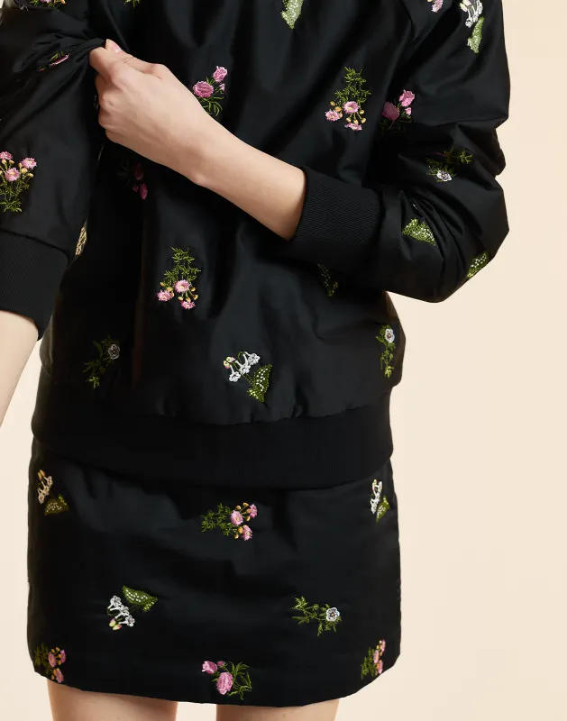 Bouquet Embroidered Mini Skirt sold by Cynthia Rowley