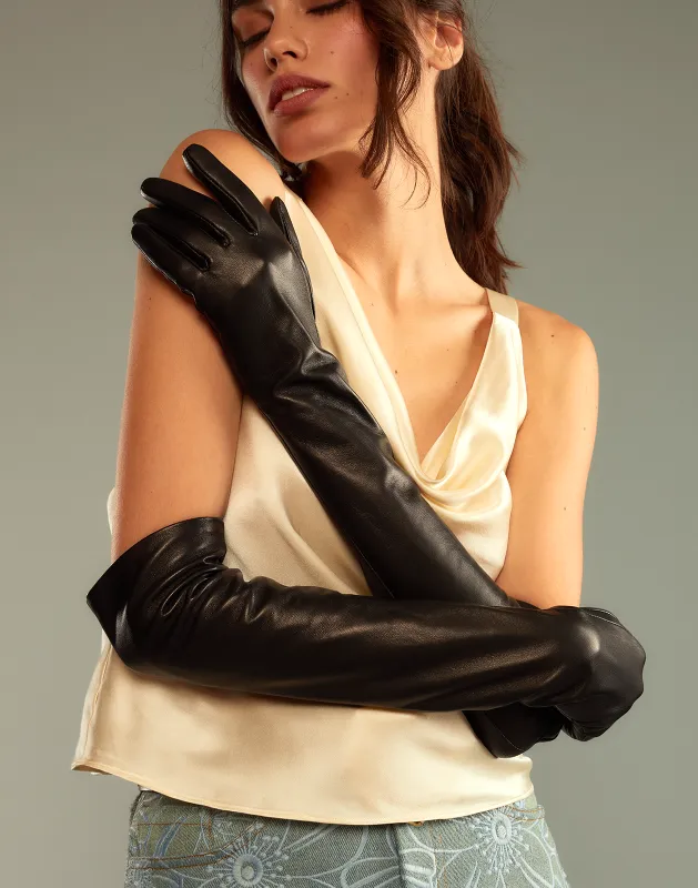 Bea Long Leather Gloves sold by Cynthia Rowley