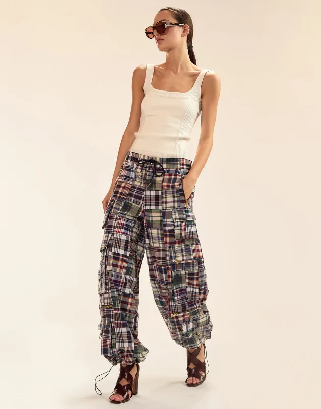 Marisol Madras Cargos sold by Cynthia Rowley