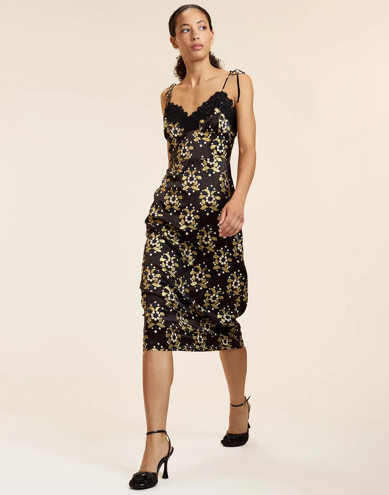 Gold Filigree Dress sold by Cynthia Rowley product image thumbnail 3
