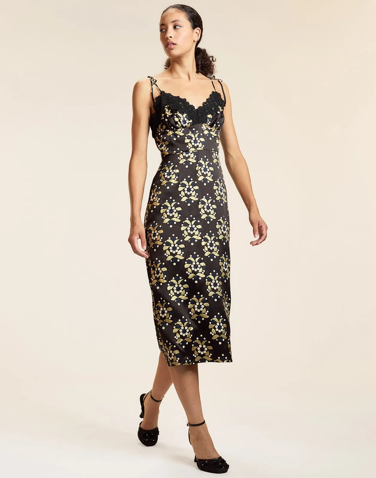 Gold Filigree Dress sold by Cynthia Rowley