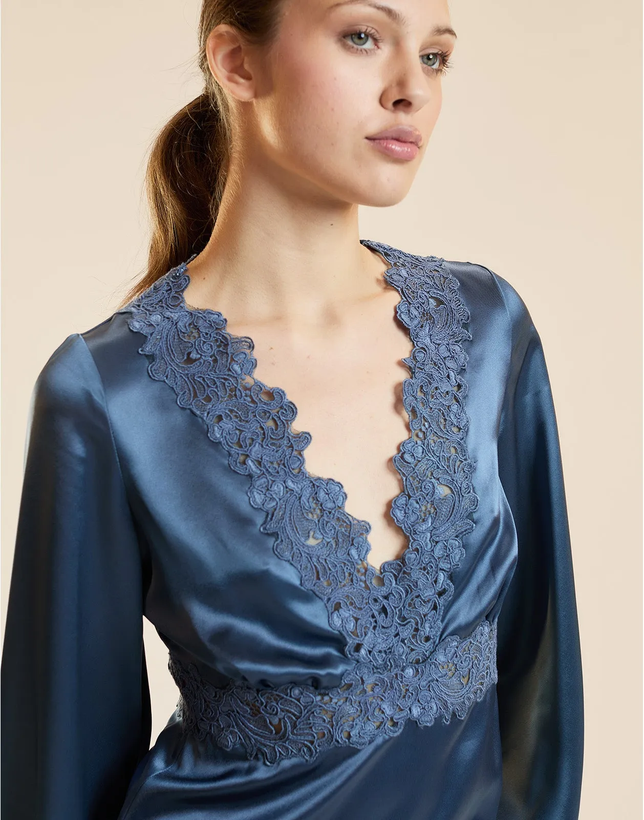 Garbo Silky Lace Dress sold by Cynthia Rowley product image thumbnail 3