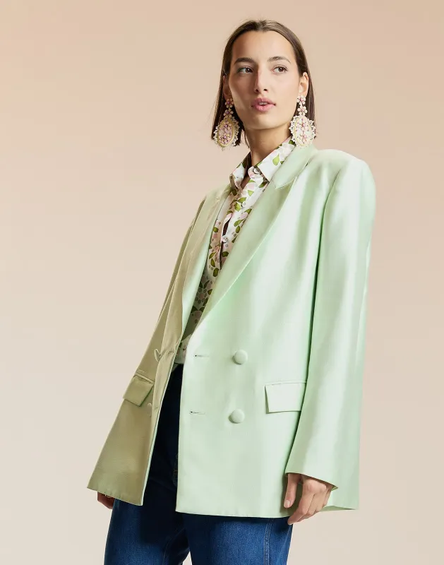 The Breakers Double Breasted Blazer made by Cynthia Rowley