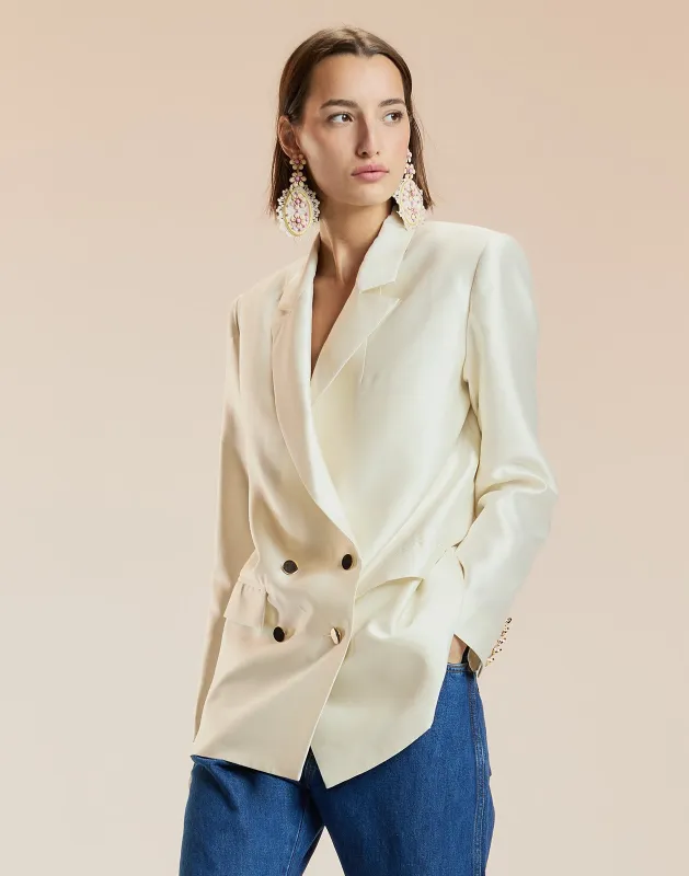 The Breakers Double Breasted Blazer made by Cynthia Rowley