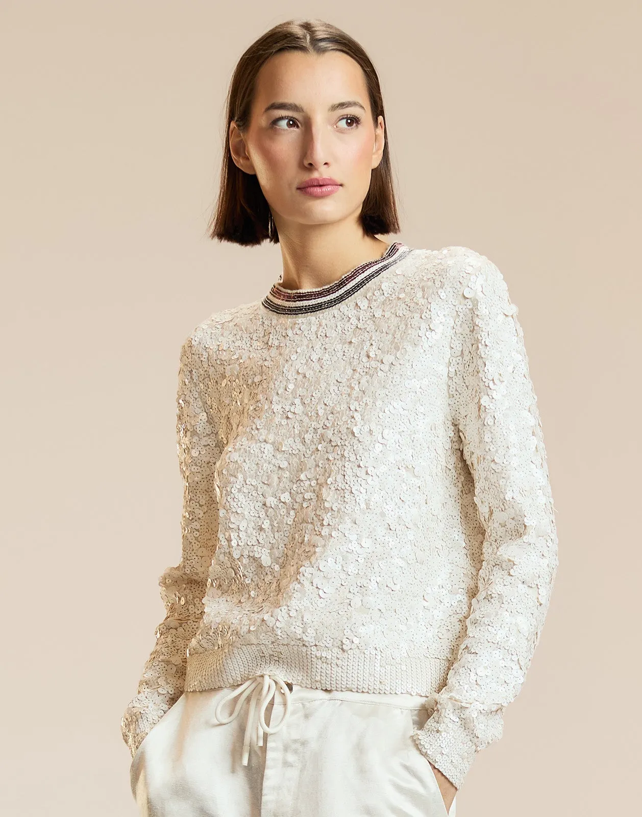 Match Point Sequin Sweater sold by Cynthia Rowley