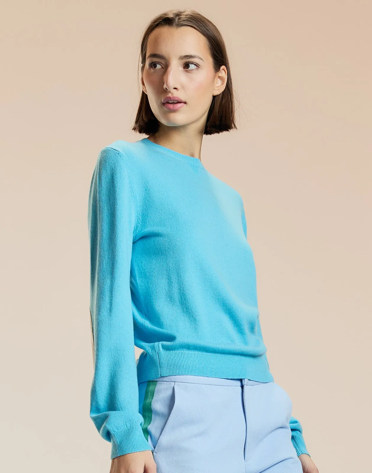 Pippa Elbow Patch Sweater sold by Cynthia Rowley