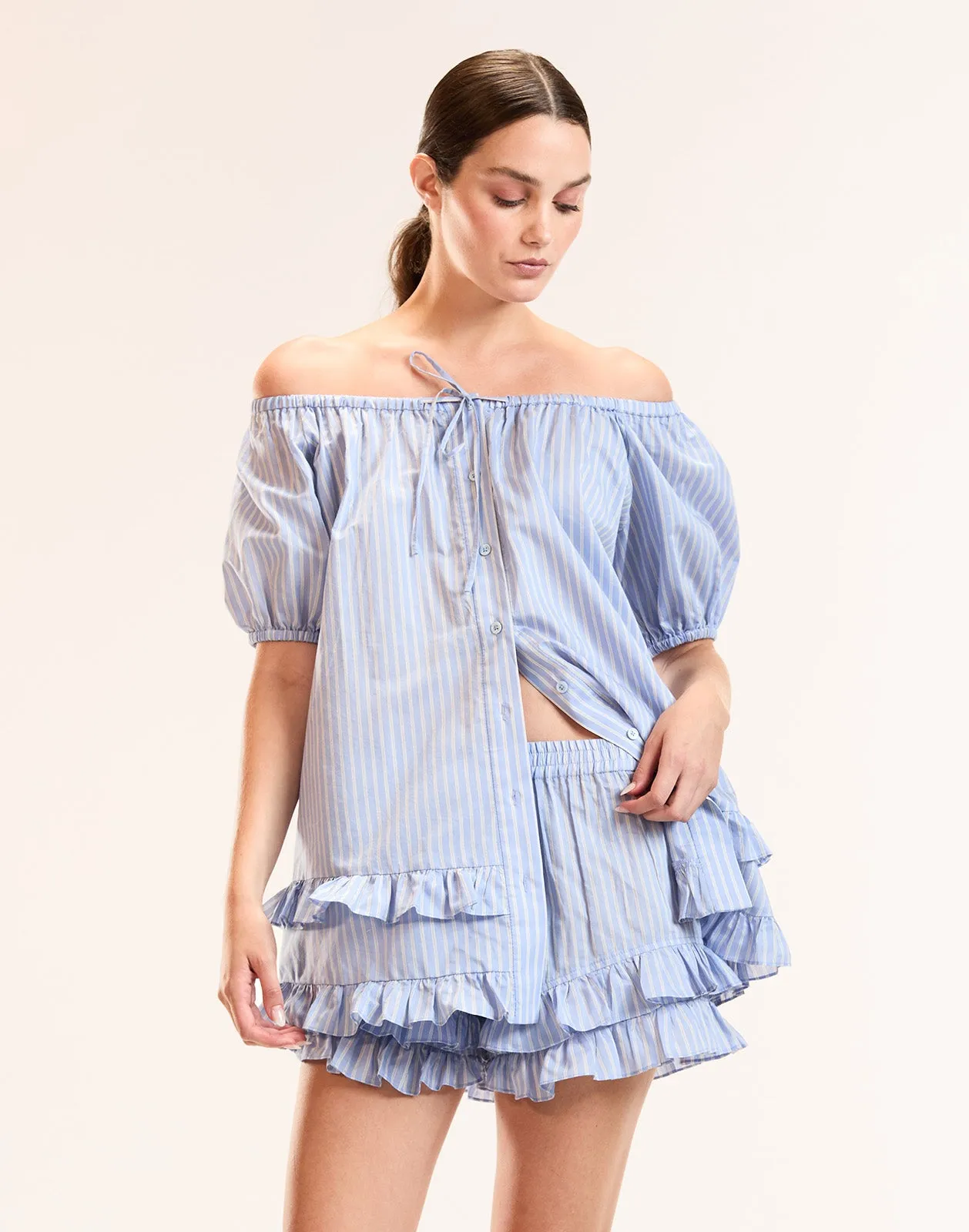 Bardot Stripe Shorts sold by Cynthia Rowley product image thumbnail 2