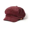 Solid Corduroy Cabbie With Buttons sold by David and Young