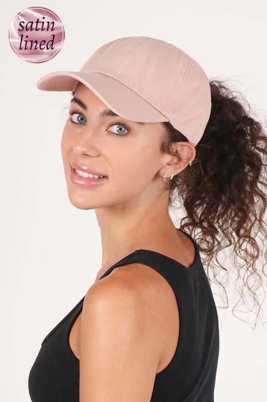 Ponyflo® Satin Lined Baseball Cap sold by David and Young