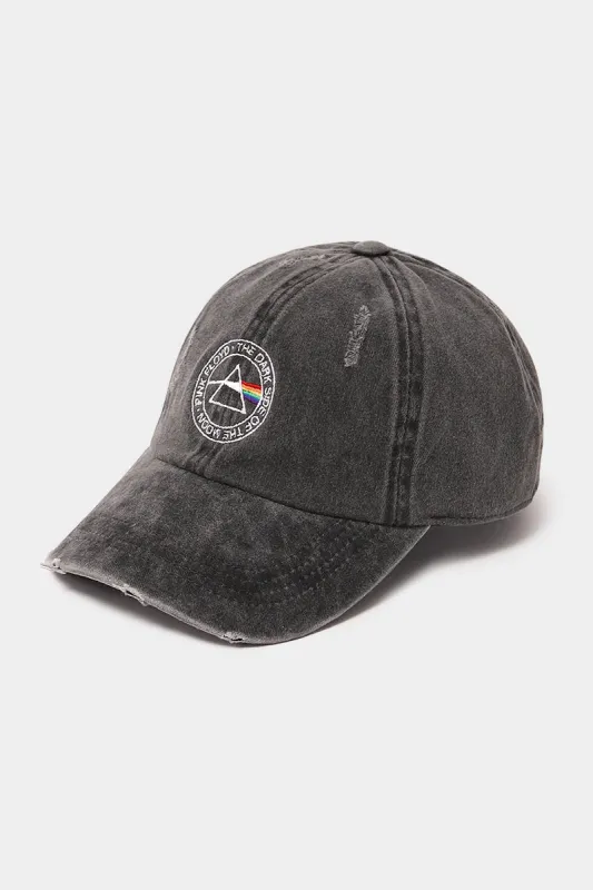 Pink Floyd Distressed Cotton Baseball Cap - FWCAP111PF sold by D&Y