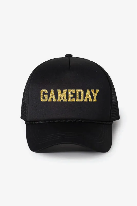 GAME DAY GLITTER SOLID TRUCKER HAT sold by David and Young
