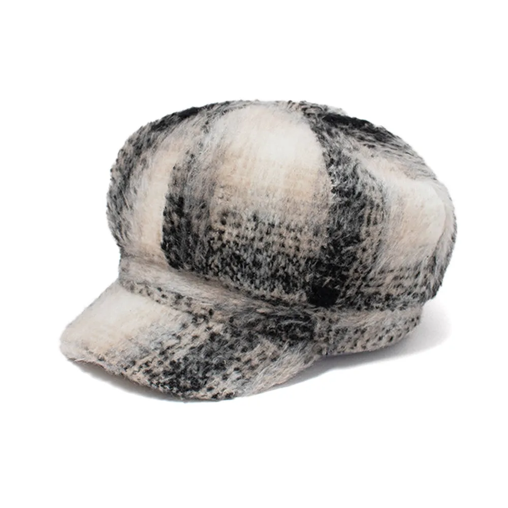 BRUSHED OVERSIZE PLAID CABBIE-ACAB4292 sold by D&Y