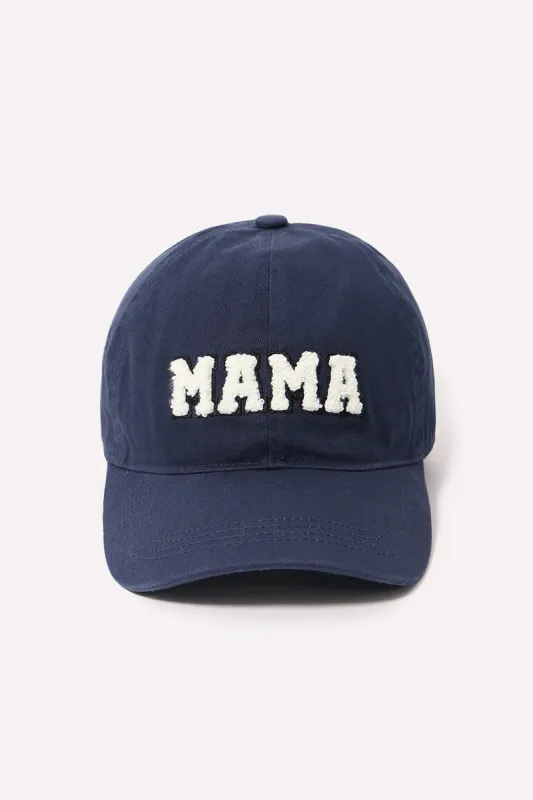 MAMA Chenille Patch Lettered Baseball Cap sold by David and Young