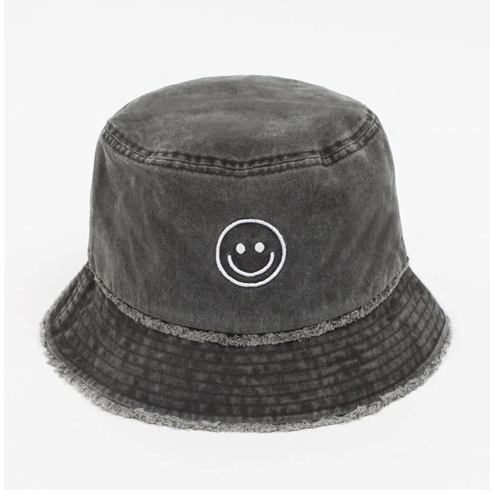 Outline Smiley Face Icon Bucket Hat - ABU1619 sold by David and Young product image thumbnail 4