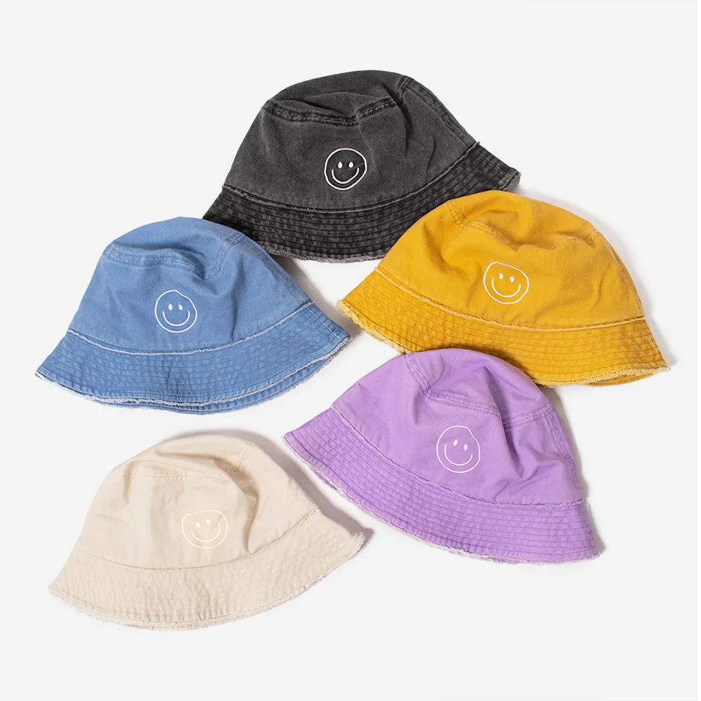 Outline Smiley Face Icon Bucket Hat - ABU1619 sold by David and Young product image thumbnail 3