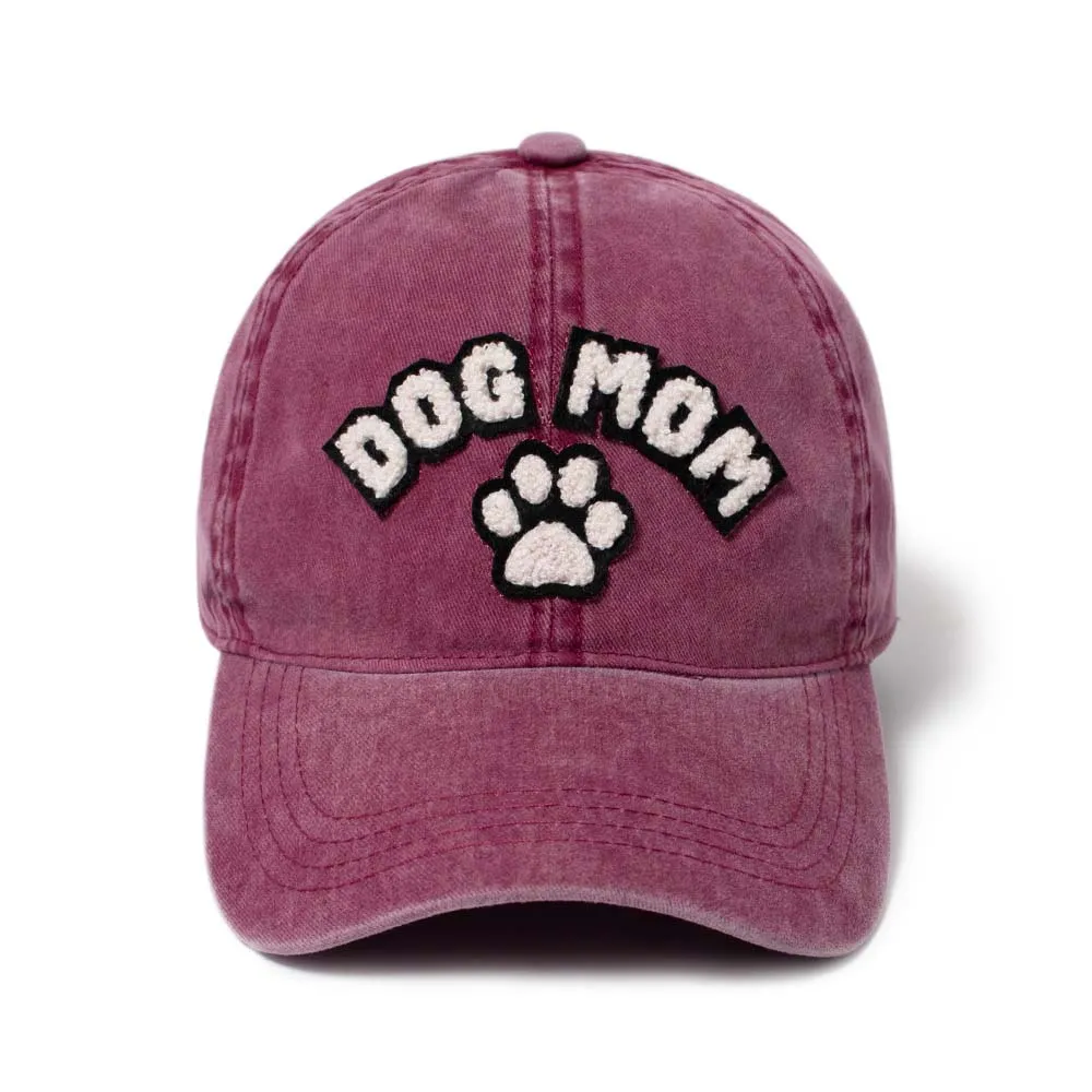 Dog Mom Chenille Patch Cap sold by David and Young product image thumbnail 3