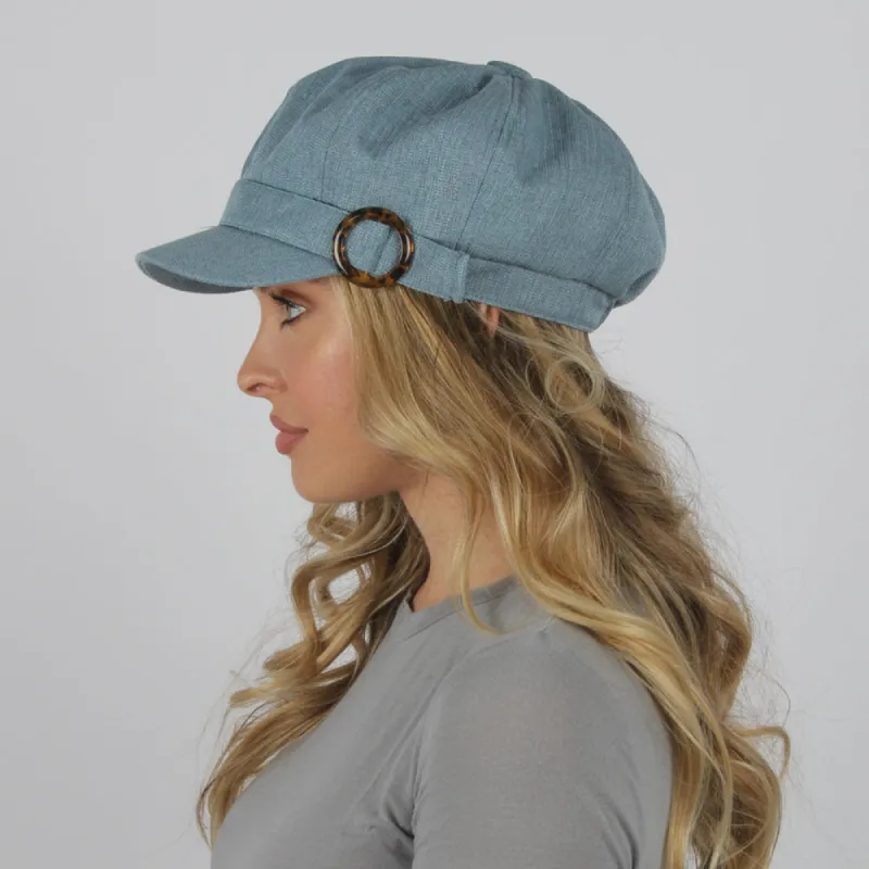 Linen Cabbie with Ring Trim sold by D&Y