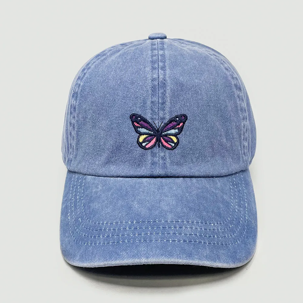 Colorful Butterfly Baseball Cap - LCA1427 sold by David and Young product image thumbnail 2
