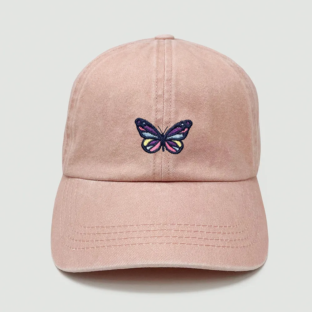 Colorful Butterfly Baseball Cap - LCA1427 sold by David and Young product image thumbnail 3