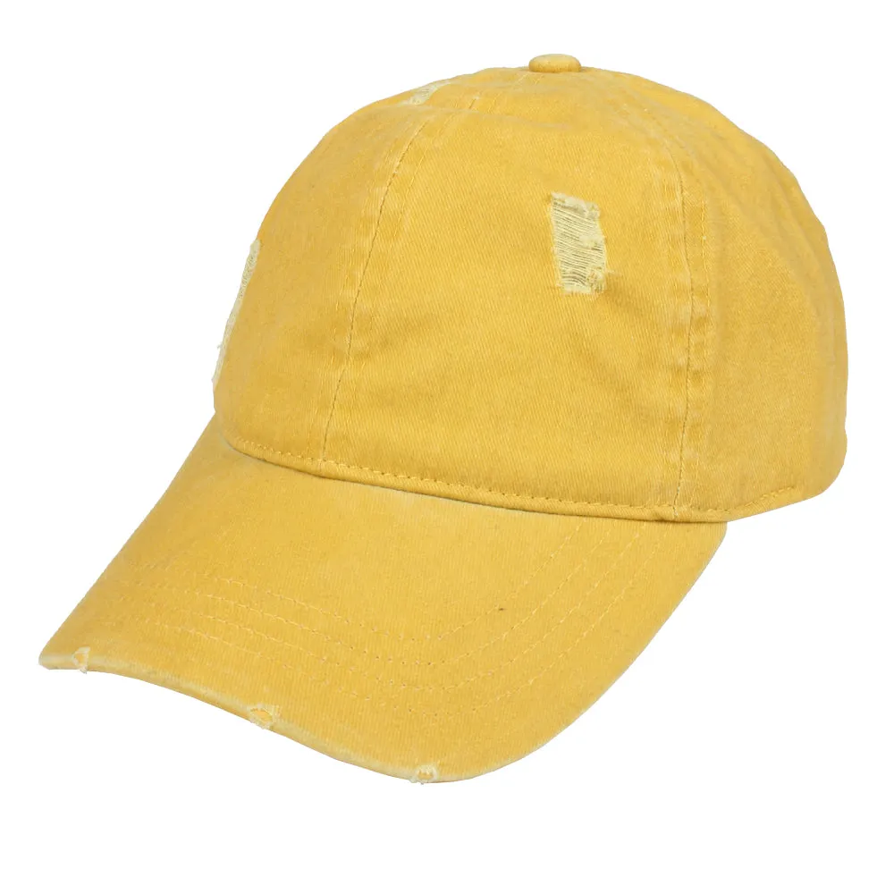 Vivid Distressed Baseball Cap sold by David and Young