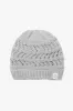 Eco-product! Recycled polyester open weave knit beanie with sherpa lining sold by David and Young