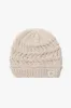 Eco-product! Recycled polyester open weave knit beanie with sherpa lining sold by David and Young