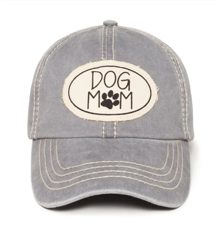 Dog Mom Canvas Patch Baseball Cap sold by David and Young