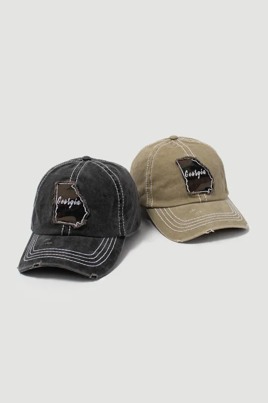 Georgia State Camo Patch Baseball Cap sold by D&Y