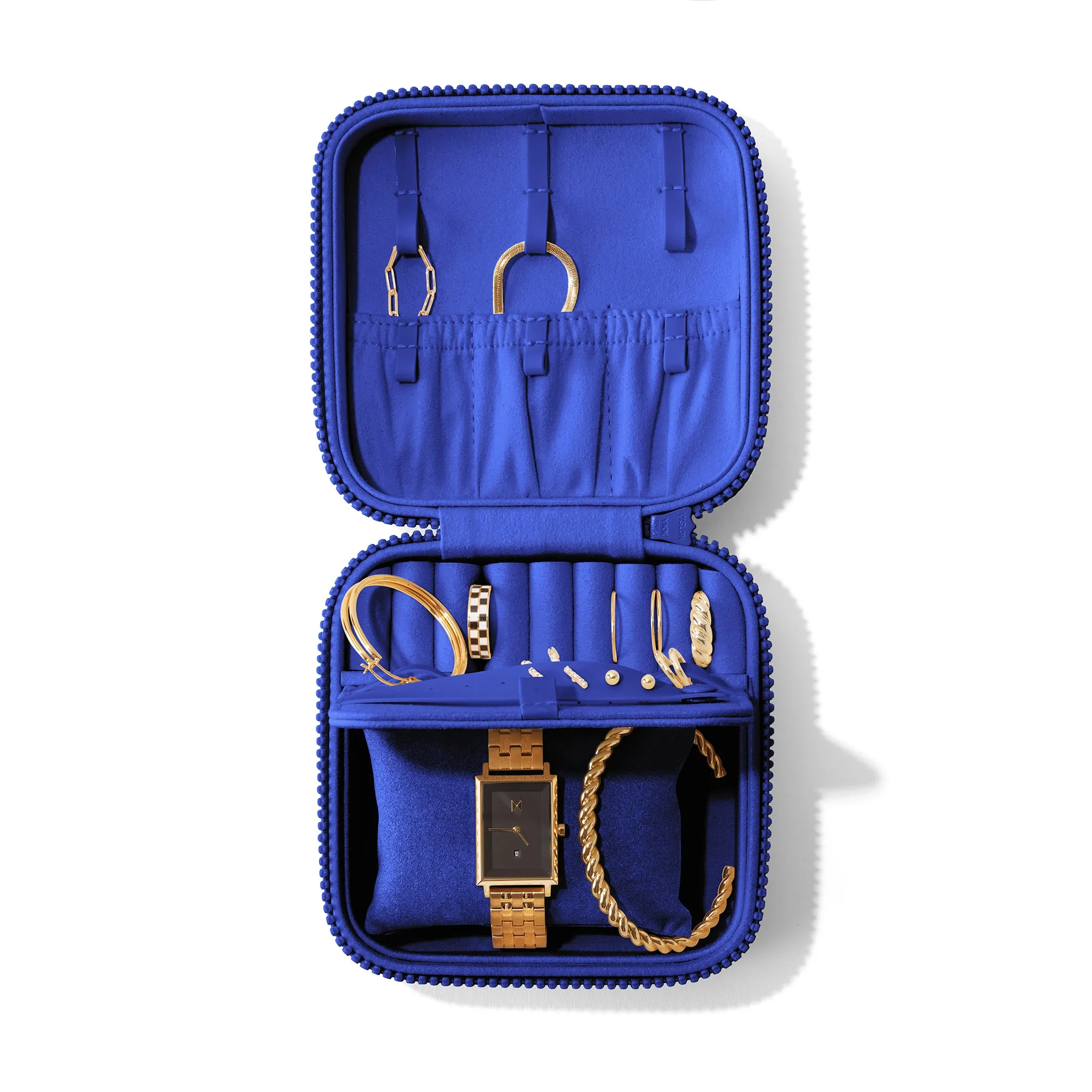 Frankie Jewelry Case in Deep Sea, Large sold by Dagne Dover product image thumbnail 5