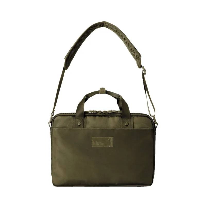 Oslo Slim Laptop Bag in Dark Moss sold by Dagne Dover