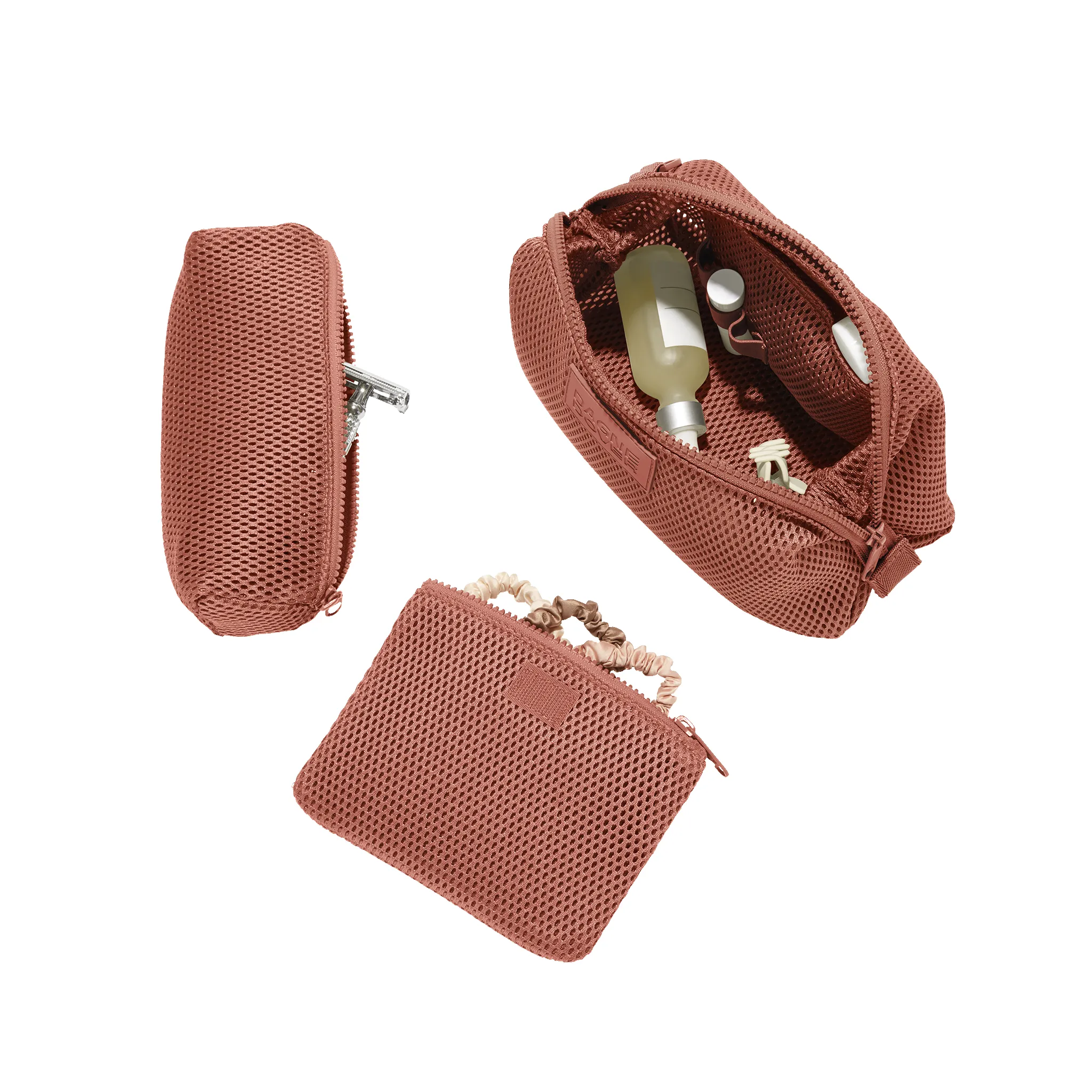 Hunter Toiletry Bag in Warm Dust Air Mesh, Large sold by Dagne Dover product image thumbnail 2