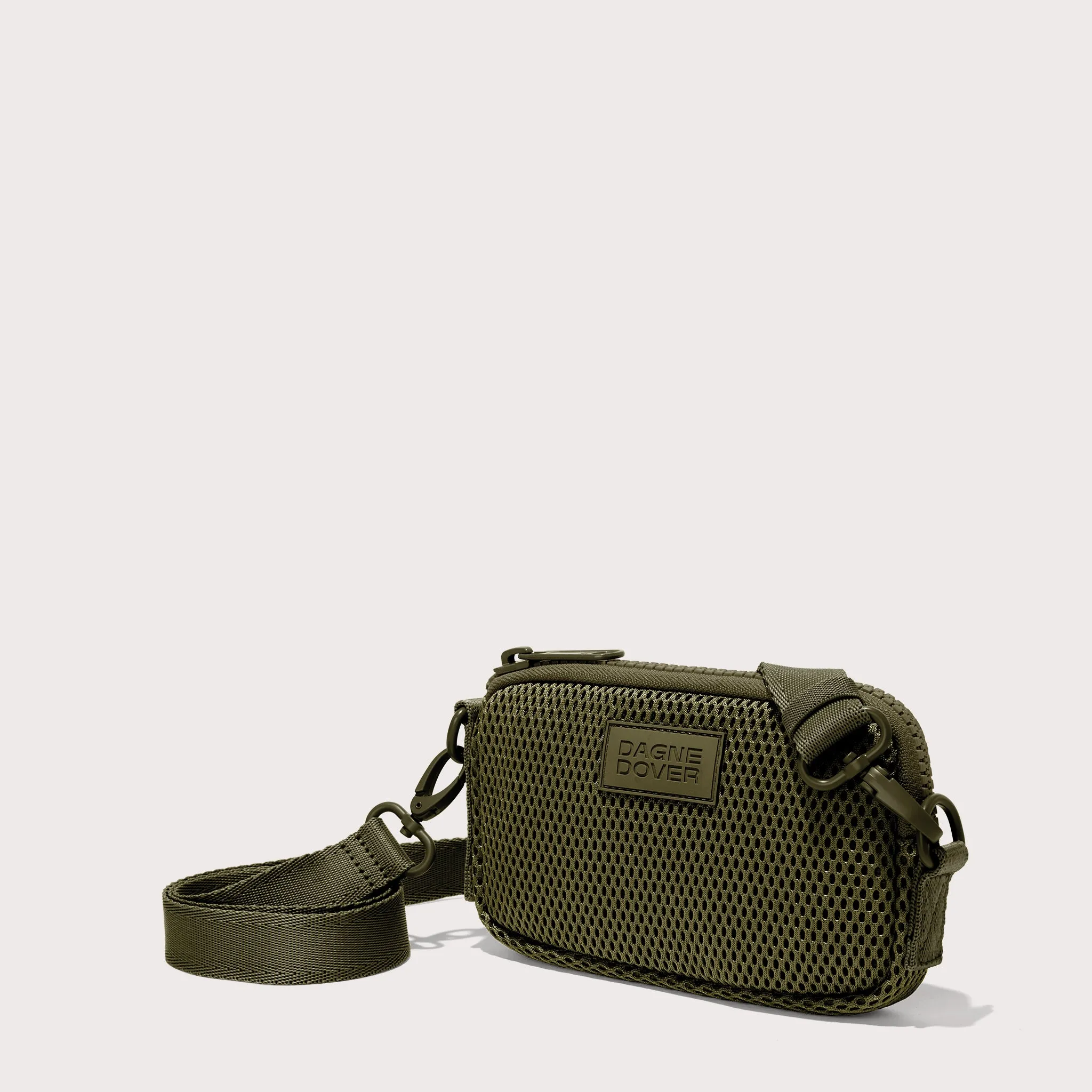 Mara Phone Sling in Dark Moss Air Mesh sold by Dagne Dover product image thumbnail 4