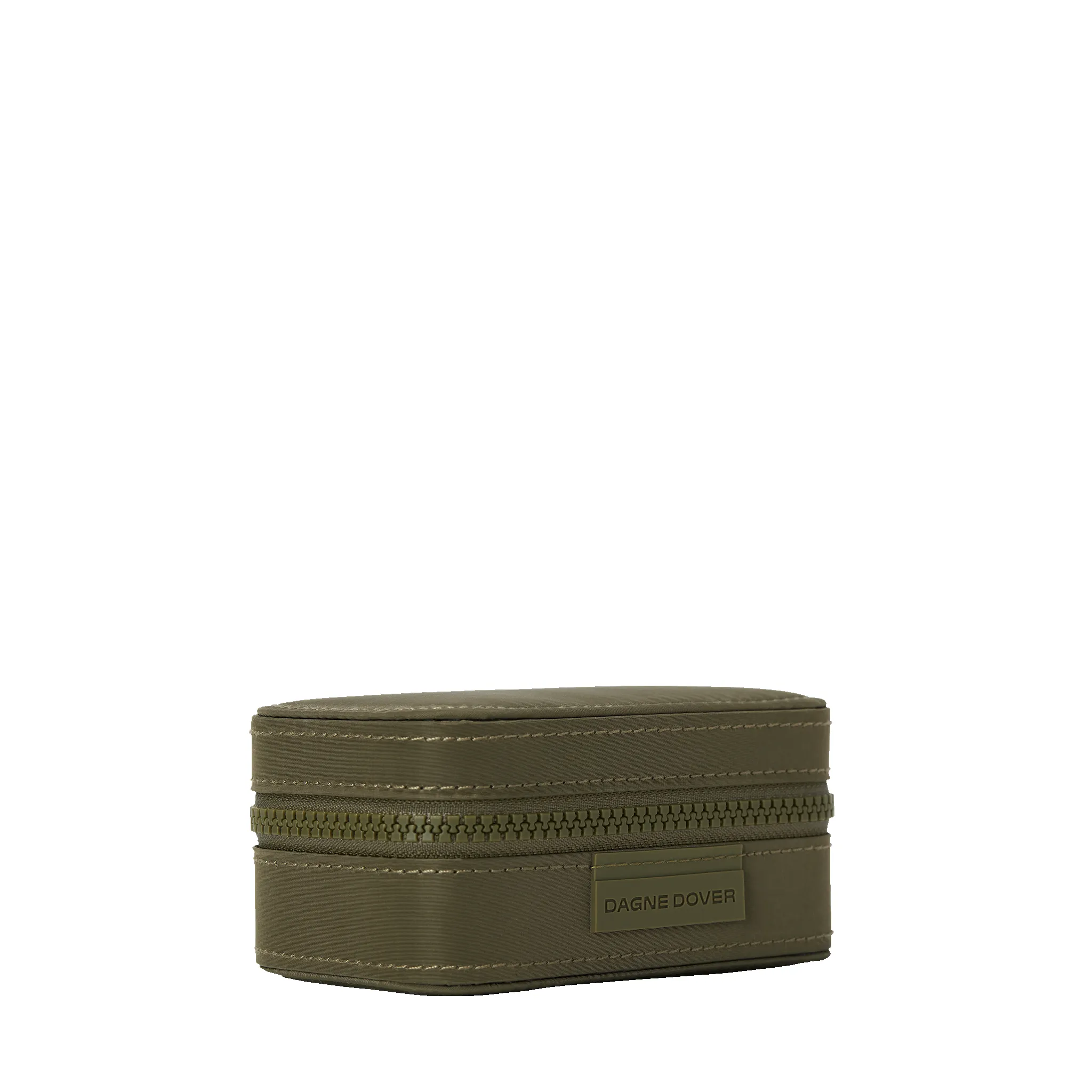 Frankie Jewelry Case in Dark Moss, Small sold by Dagne Dover product image thumbnail 3