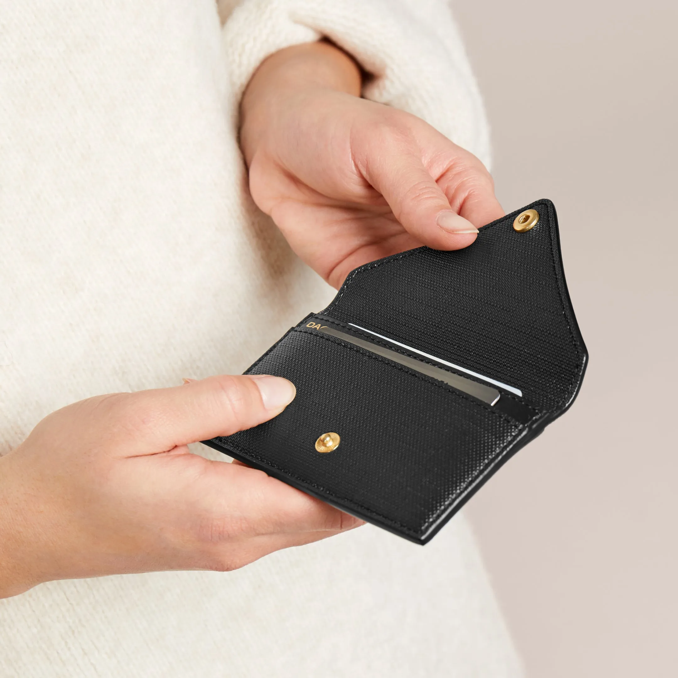 Card Case in Bleecker Blush sold by Dagne Dover product image thumbnail 4
