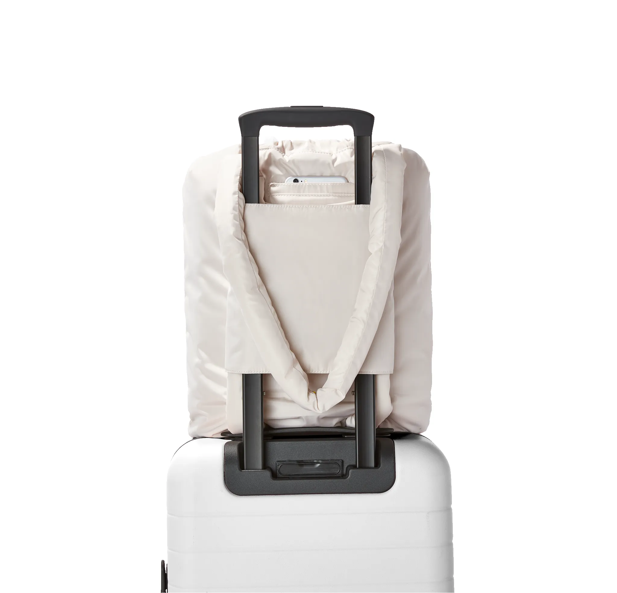 Kal Drawstring Tote in Moonbeam sold by Dagne Dover product image thumbnail 5