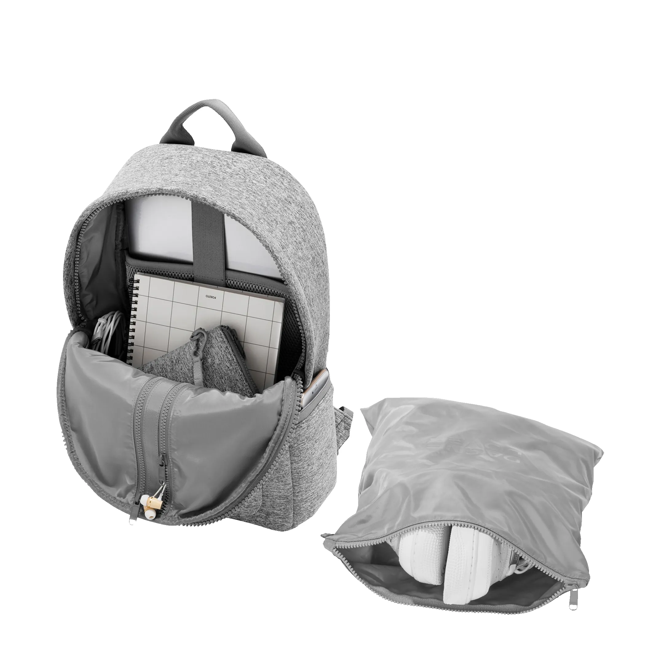 Dakota Backpack in Heather Grey, Medium sold by Dagne Dover product image thumbnail 2
