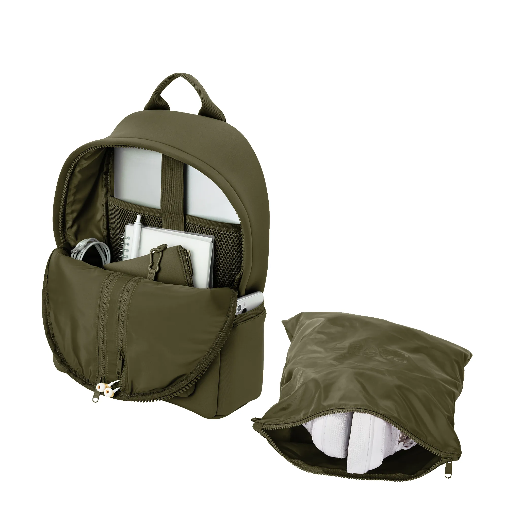 Dakota Backpack in Dark Moss, Medium sold by Dagne Dover product image thumbnail 2