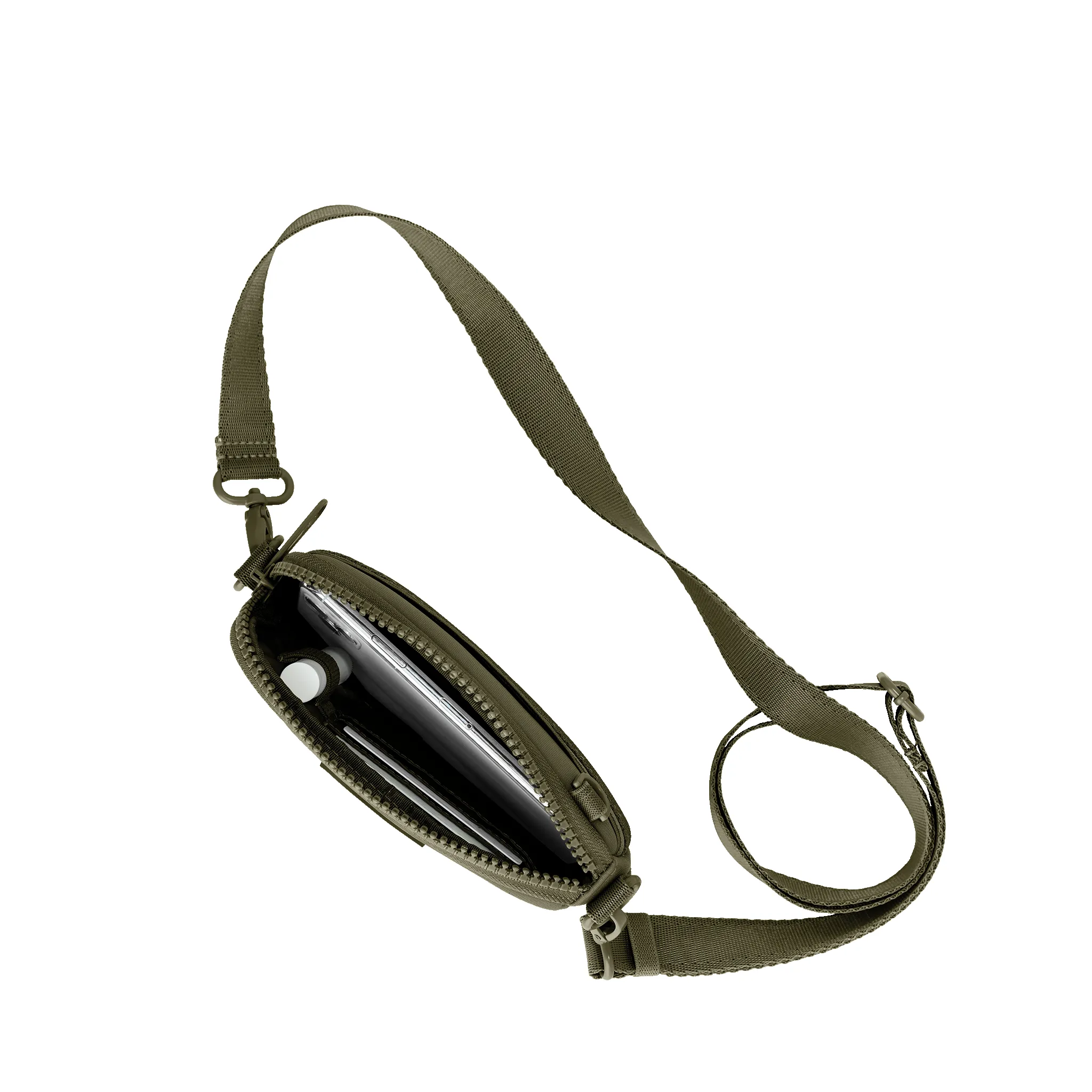 Mara Phone Sling in Dark Moss sold by Dagne Dover product image thumbnail 2
