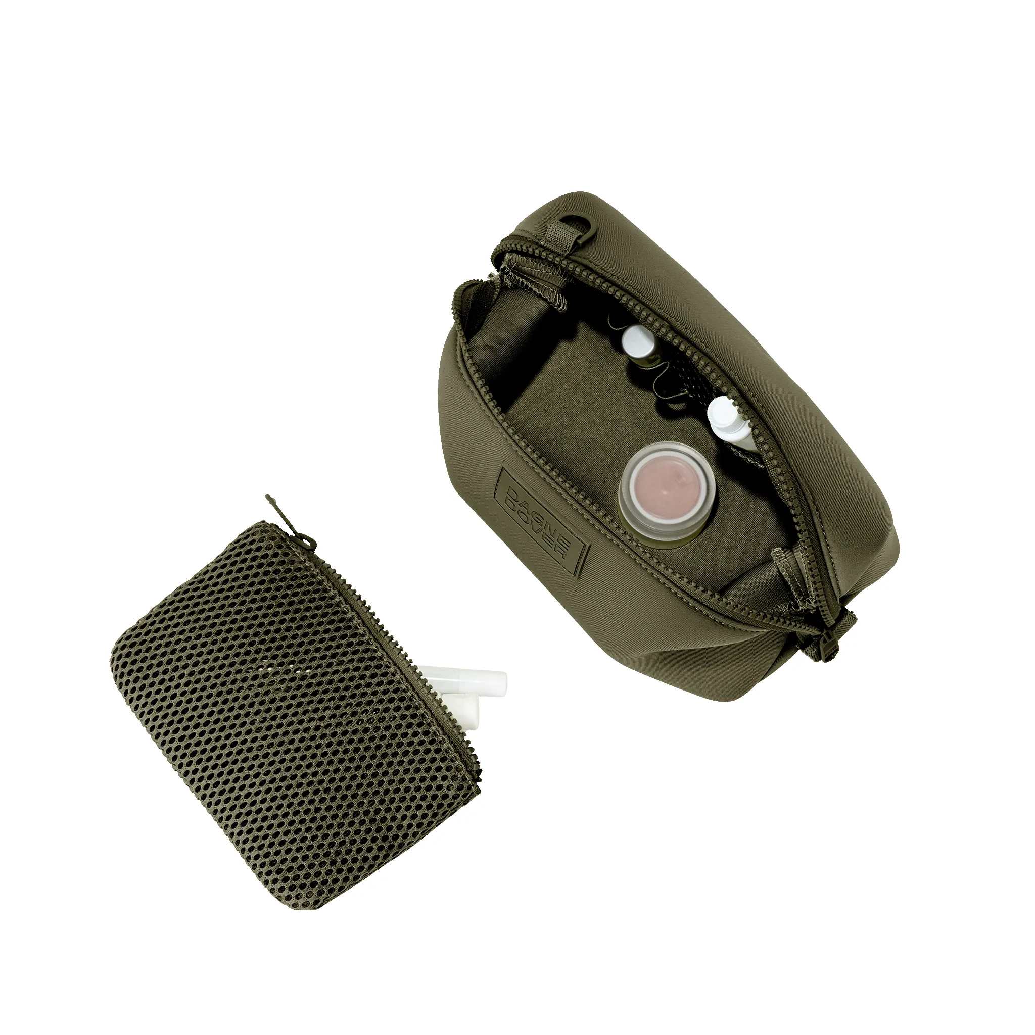 Hunter Toiletry Bag in Dark Moss, Small sold by Dagne Dover product image thumbnail 2